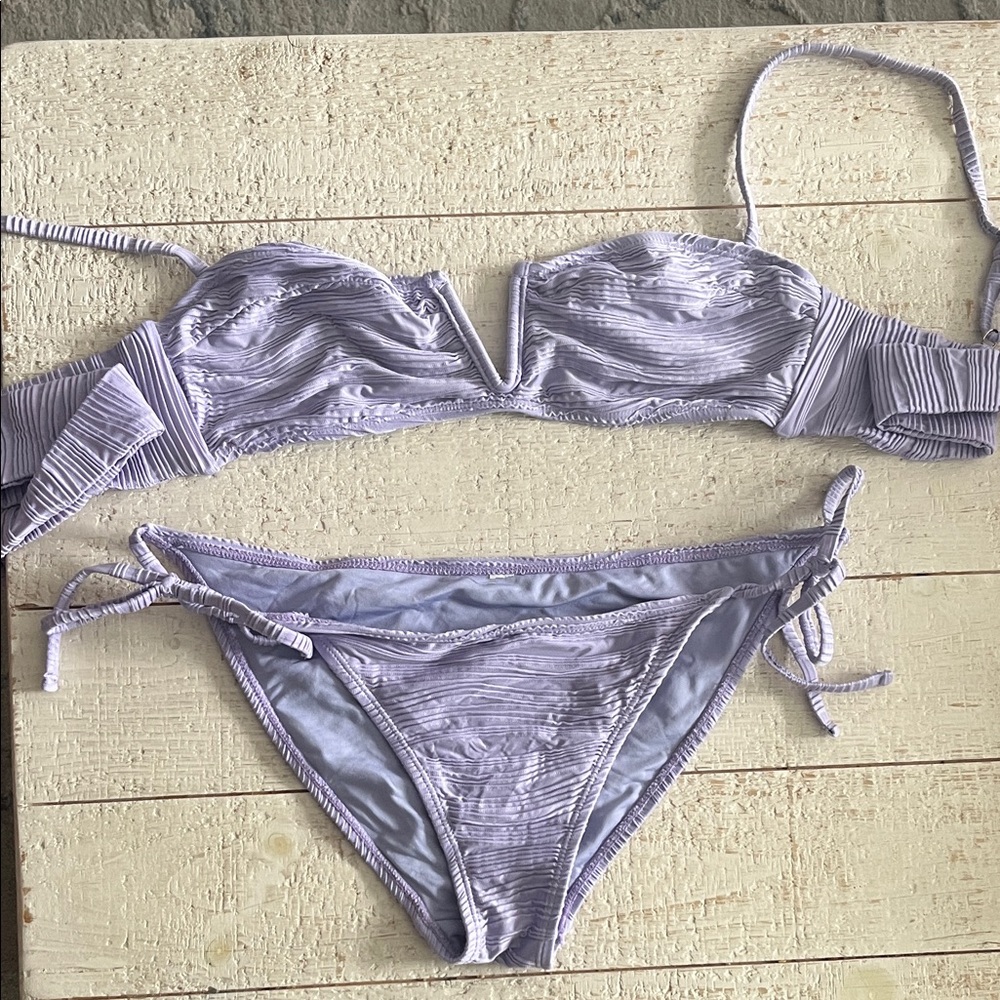 Lucky Brand Light Purple Bikini Set